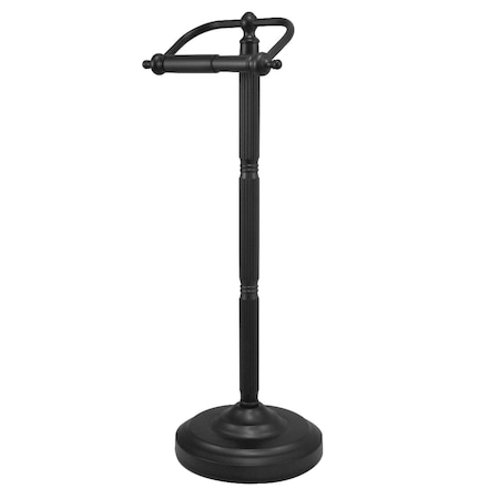 Kingston Brass CC2100 Georgian Freestanding Toilet Paper Holder, Matte Black CC2100